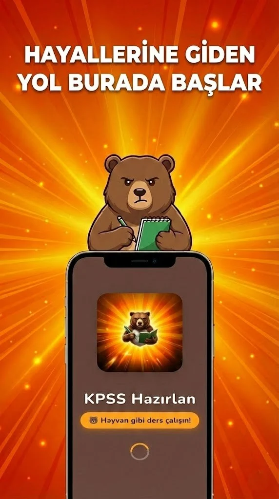 KPSS Hazırlan ana ekran